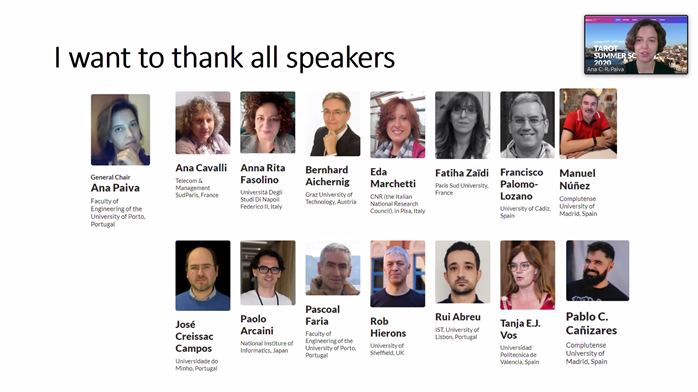 TAROT — 16th International Summer School on Training And Research On Testing