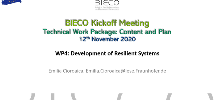 Kick-Off meeting of WP4 Kick-Off meeting of WP4