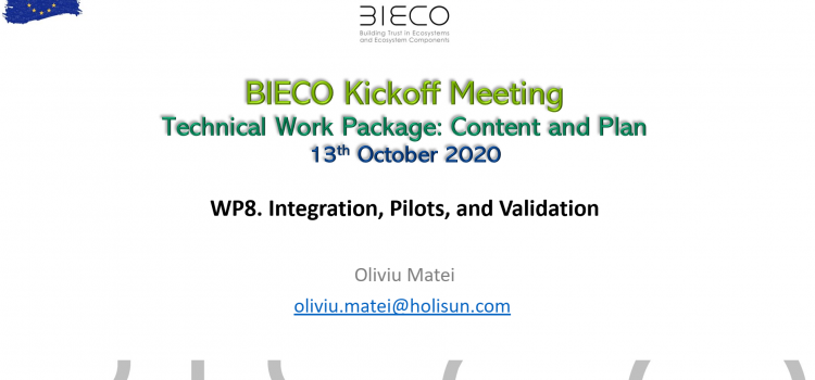 Bieco WP8 – Kick off meeting Bieco WP8 – Kick off meeting