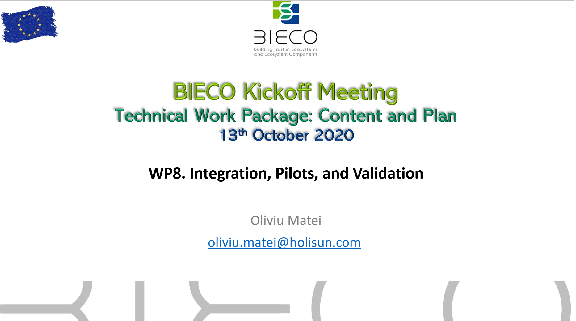 Bieco WP8 – Kick off meeting