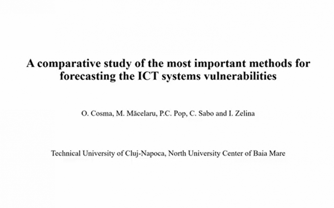 A comparative study of the most important methods for forecasting the ICT systems vulnerabilities