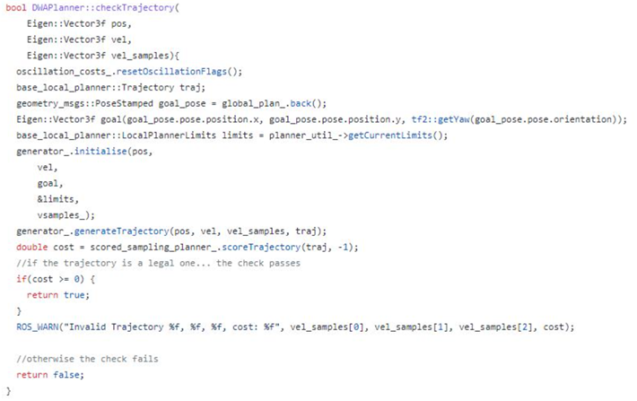 WP5 – Specification of the check Trajectory